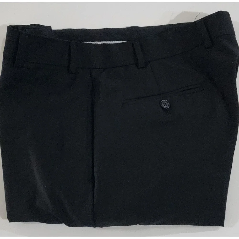 Brooks Brothers Men's Black Wool Stretch 2 Button Suit Size 42 Regular X 36 X 30